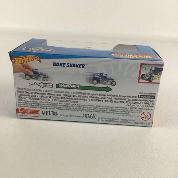 Hot Wheels Pull Back Speeders Bone Shaker Die Cast 1:43 Vehicle New Mattel - Picture 4 of 6
